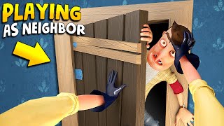 PLAYING AS THE NEIGHBOR AND I DID THIS… (Part 10) | Hello Neighbor Gameplay (Mods)