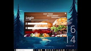 Fast Food Restaurant Management System in Vb | Final year project | Flat design