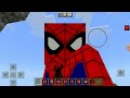 Minecraft spiderman modunu gösterdim