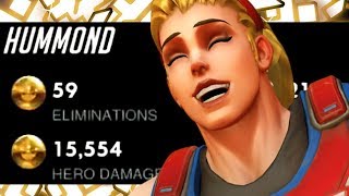 HARBLEU PRO ZARYA! 59 ELIMS! [ OVERWATCH SEASON 18 TOP 500 ]