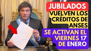 🛑 MILEI y ANSES SORPRENDEN con una BUENA NOTICIA a JUBILADOS y PENSIONADOS ✚ CRÉDITOS ANSES