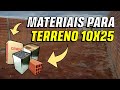 QUANTIDADE DE MATERIAL PARA CONSTRUIR MURO 10X25