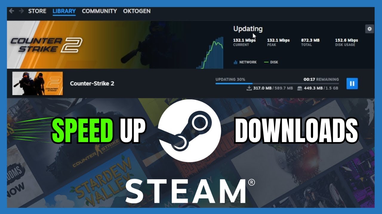 How To Speed Up Steam Downloads | Fix Steam Slow Download Speed - YouTube