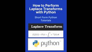 Laplace Transforms in Python with SymPy | Basic Tutorial