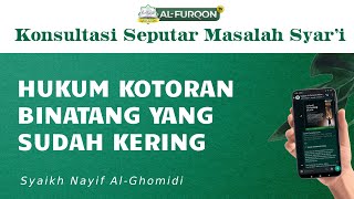 HUKUM KOTORAN BINATANG YANG SUDAH KERING