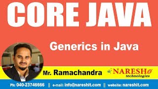 Core Java Tutorials | Generics in Java | by Mr.Ramachandra