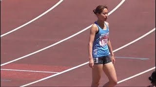 藤田あい  U20女子1500ｍ予選（全2組）日本選手権陸上2022.6.9