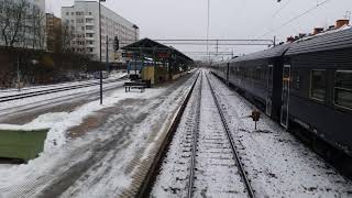 Train Driver´s View: Eskilstuna 2017-11-22 10:49  4K