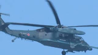 航空自衛隊救難ヘリコプターUH-60J（58-4594）超低空飛行で家の裏を通過2025年1月23日（木）【3日連続】【愛知県警航空隊に協力？】