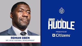 Roman Oben NFL VP of Football Development on College All-Star Games | Giants Huddle