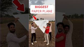 World Biggest Paper Plane ✈️ #shorts #youtubeshorts #diy #viral #papercraft #paperplane