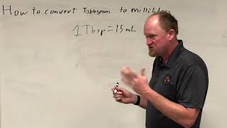How to convert Tablespoons to milliliters