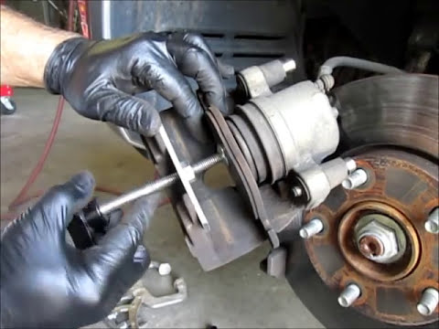 Changing front brake pads on a Mazda 3 Changing front brake pads on a Mazda 3