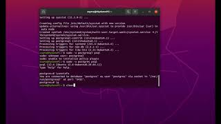 Install Postgresql in Ubuntu