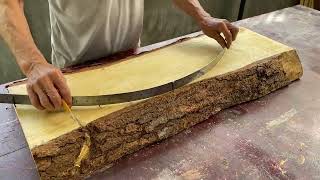 Ingenious Skills Woodworking Workers Always Creative | Beautiful Large Curved Furniture Design Ideas