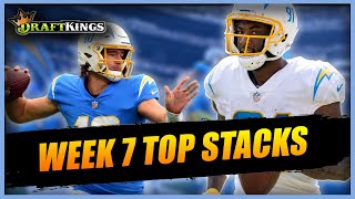 DRAFTKINGS WEEK 7 -- The 5 stacks you MUST PLAY in NFL DFS tournaments