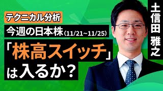 【テクニカル分析】今週の日本株　「株高スイッチ」は入るか？＜チャートで振り返る先週の株式市場と今週の見通し＞（土信田 雅之）【楽天証券 トウシル】