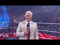 Cody Rhodes Returns to Raw After Royal Rumble Win  WWE Raw Highlights 13023  WWE on USA