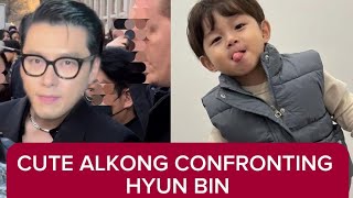 Cute Alkong Confronting his Daddy!  HYUN BIN reaction makes Son YeJin laughed!