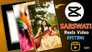 Trending Saraswati ji video editing// Saraswati Puja Video editing //Basant Panchami Status editing