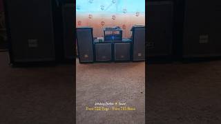 Biye bari sound setup // Two 722 Top Two 715 Bass Sound Check #music #dance #foryou #trending #dj