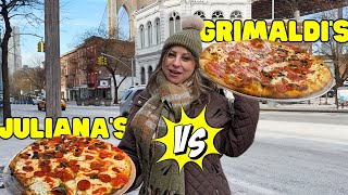 Brooklyn Pizza Battle - Juliana's vs. Grimaldi's! How do These New York Neighbors Compare?