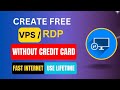 How to get Free RDP server without credit card lifetime