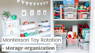 Montessori Play | Toy Rotation & Storage Organization Tour