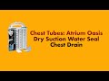 Chest Tubes: The Atrium Oasis Dry Suction Water Seal Chest Drain System