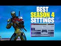 BEST FORTNITE SETTINGS for BETTER AIM in Fortnite Season 4