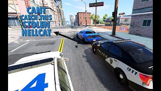 Taking Ownership Of Stripped Hellcat!Running from (Police)Gone Wrong BeamNG!