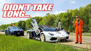 LAMBORGHINI COP GETS PULLED OVER BY MICHIGAN STATE POLICE!!