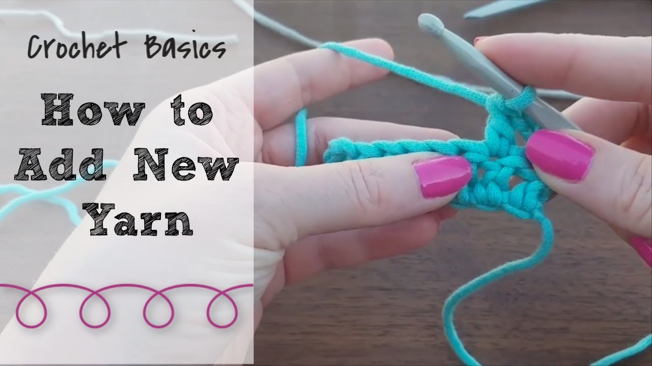 How To Crochet Left Handed Adding New Yarn Ep 8 Youtube