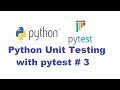 Python Unit Testing With Pytest 3 - Parameterizing tests (pytest.mark.parametrize)