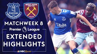 Everton v. West Ham United | PREMIER LEAGUE HIGHLIGHTS | 9/18/2022 | NBC Sports