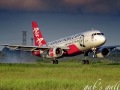 AirAsia Aircraft Slide Show at Kuching International Airport-WBGG