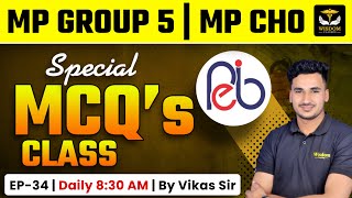 MP CHO \u0026 MP GROUP 5 STAFF NURSE EXAM SPECIAL TOPIC WISE MCQ'S DAILY LIVE CLASS #34 | VIKASH SIR