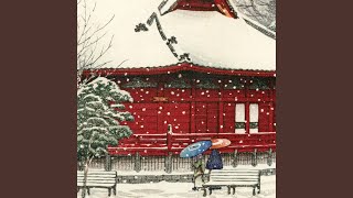 First snow in the temple