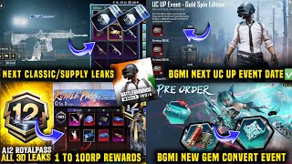 BGMI NEXT UC UP EVENT DATE / BGMI NEXT CLASSIC CRATE LEAKS/ BGMI NEXT PRE ORDER EVENT A12 RP REWARDS