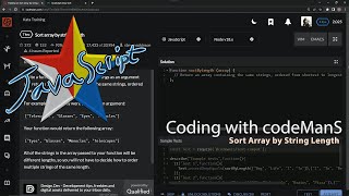 Learn JavaScript | Codewars 7 kyu Season 2 - Sort Array by String Length