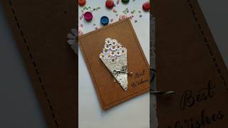 Beautiful Handmade Birthday Card Idea #shorts #diy #ytshorts #papercraft #diycrafts #birthdaycard
