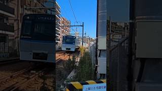 西谷駅付近踏切　相鉄8000系通過 #鉄道 #相鉄 #踏切