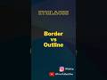 Let’s check how border vs outline works in css.#shorts #youtubeshorts #css #border #outline #ui #ux