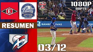 Resumen: Leones del Escogido vs Tigres del Lice | Serie Regular Lidom 2024/2025 (03/12/2024)