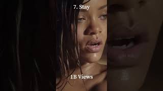 Top 10 Most Viewed Rihanna Songs Of All Time #shorts