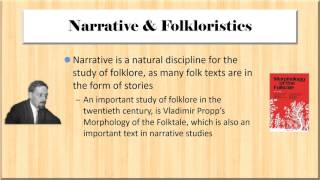 EL4221 06: Narrative \u0026 Folkloristics