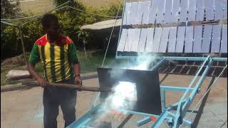 Solar Concentrator Testing by STEM Synergy team in Addis Ababa, Ethiopia