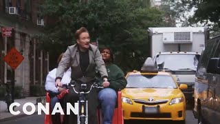 Conan Becomes An NYC Pedicab Driver | CONAN on TBS