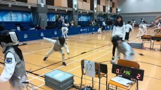 林大輝2015fencing淘汰賽第一場對陳黃河