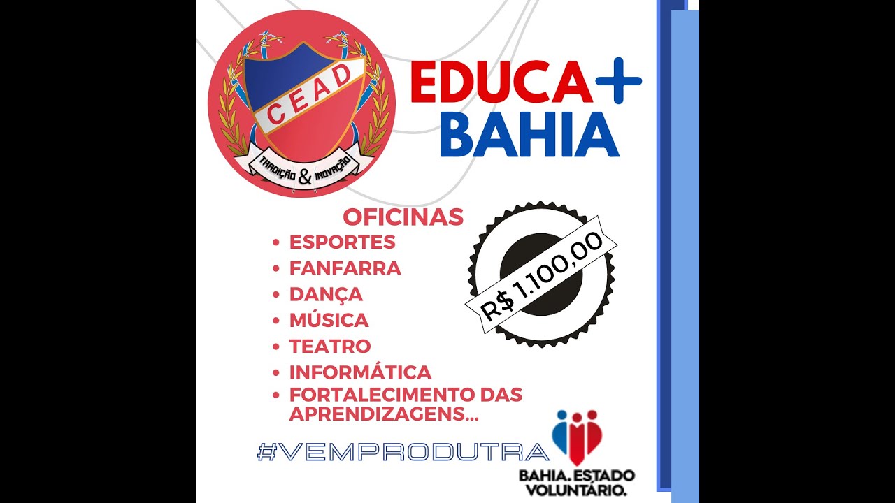 OFICINAS EDUCA MAIS BAHIA | CEAD 2022 - YouTube